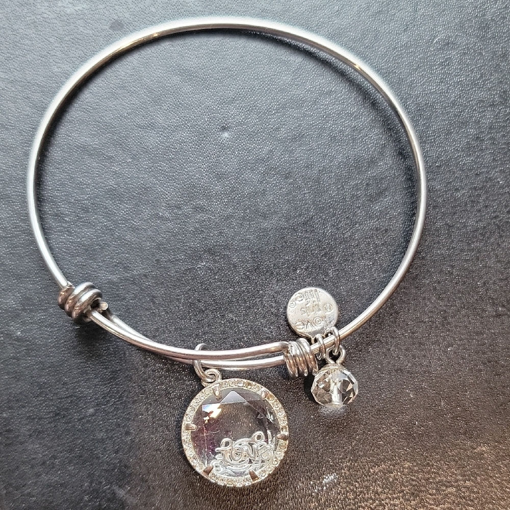 Charm Bracelet with Crystal Accents For Sister